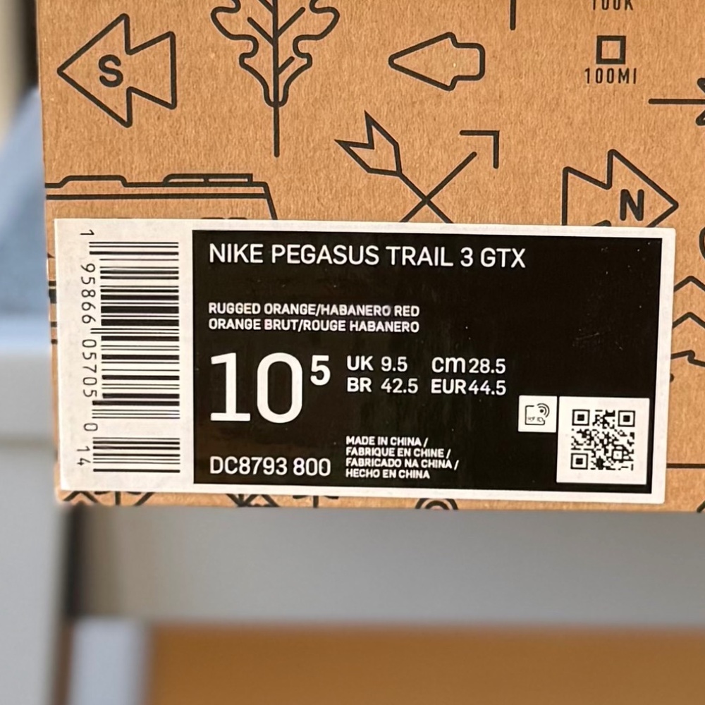 RARE COLORS | NWT | Nike | 10.5 M | Pegasus Trail 3 GTX - Picture 11 of 11